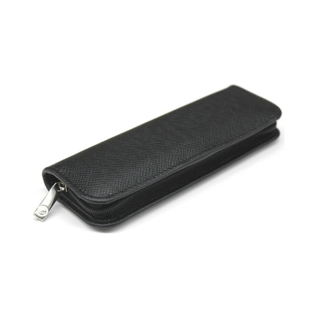 black leather pouch